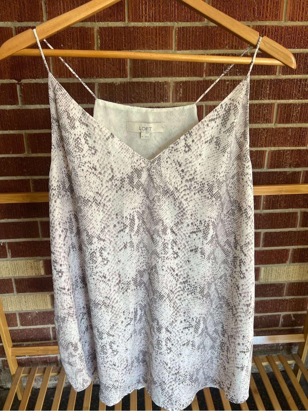 LOFT snakeskin print tank